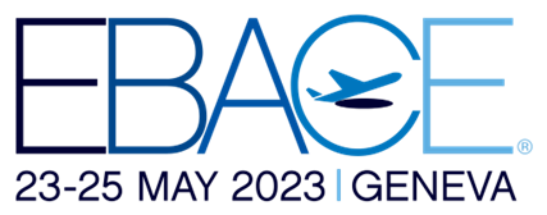 Official EBACE 2023 LOGO EBAA European Business Aviation Association